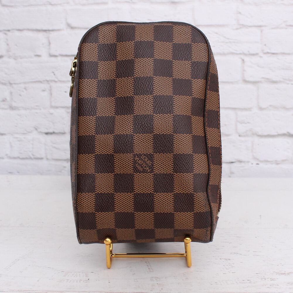 Louis Vuitton Damier Ebene Brown Check Crossbody Pouch